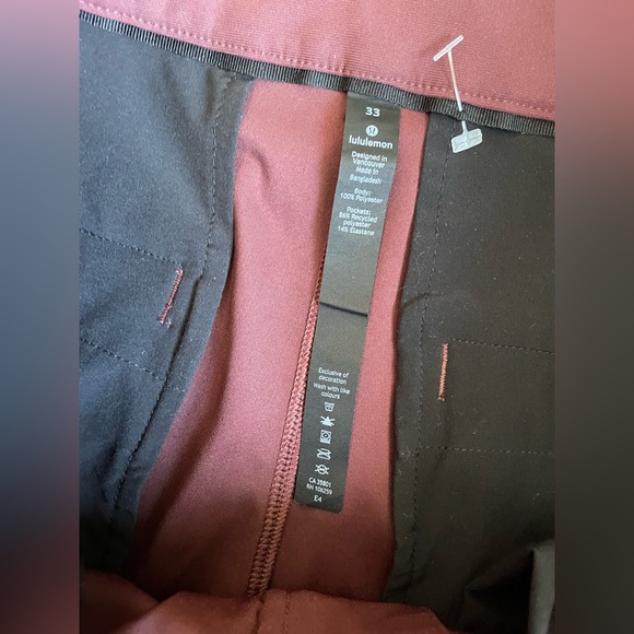 Lululemon Men's Commission Slim Fit Pants | men's 33 - Picture 3 of 6